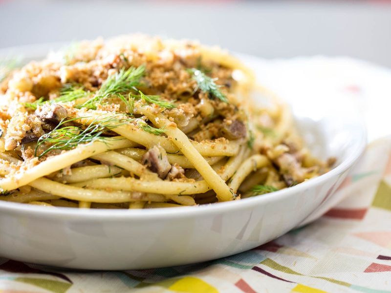 Anchovy and Breadcrumb Sauce (Pasta con le Sarde)