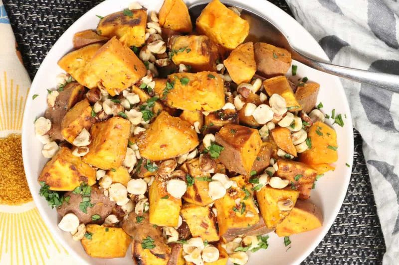 Hazelnut Roasted Sweet Potatoes