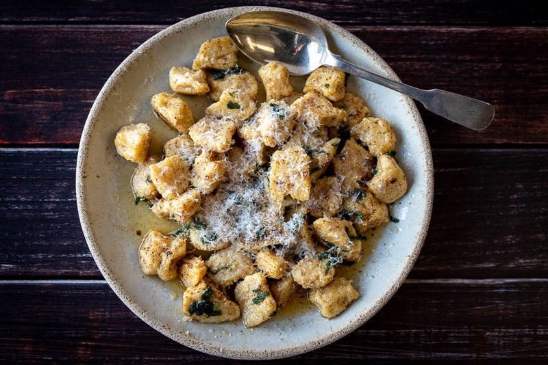 Polenta Gnocchi with Brown Butter