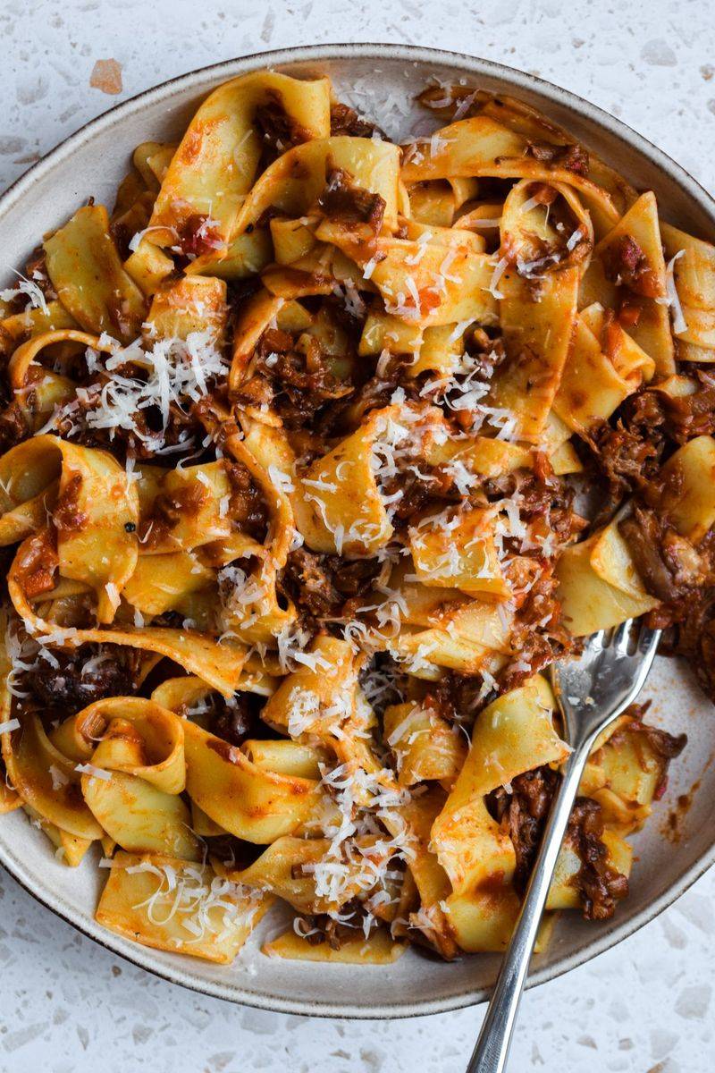 Slow Cooked Beef Shin Ragu for Pasta