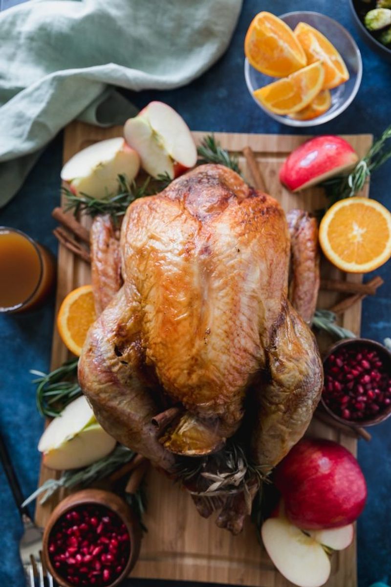 Apple and Hazelnut Stuffed Roast Turkey
