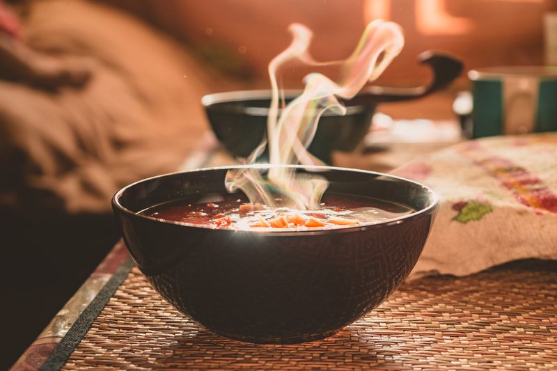 Sipping Broth Straight from the Bowl