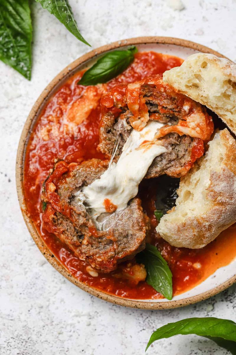 Cheese-Stuffed Meatballs