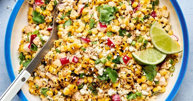 Mexican Street Corn Salad with Radish