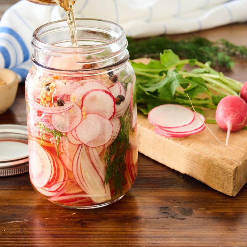 Quick Pickled Radishes for Topping Everything