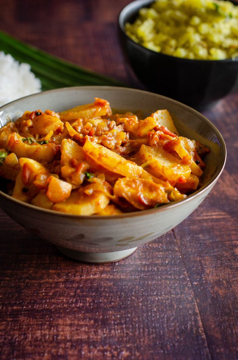 Spiced Radish Curry with Chickpeas