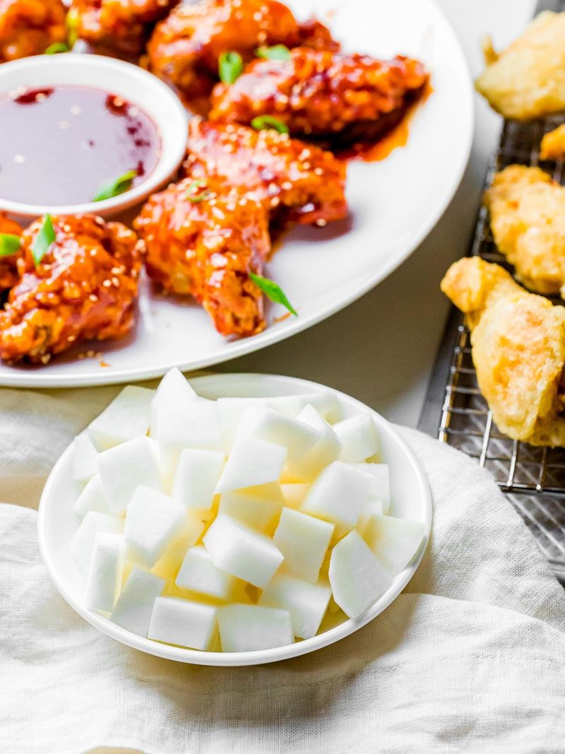 Korean-Style Pickled Radish (Chicken-mu)