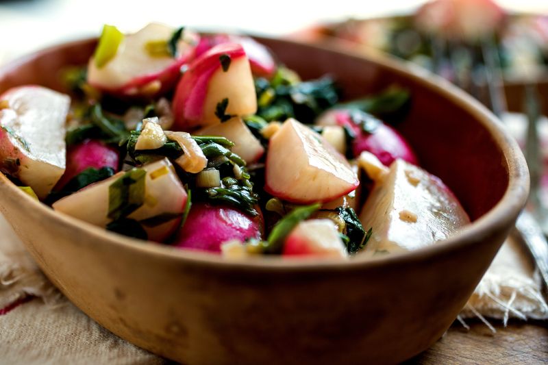 Daikon Radish Stir Fry with Ginger and Soy