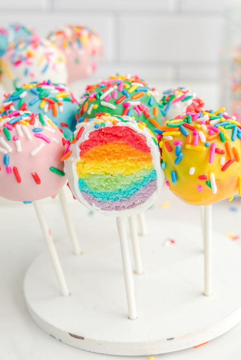 Rainbow Cake Pops