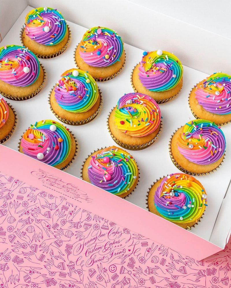 Rainbow Cupcakes