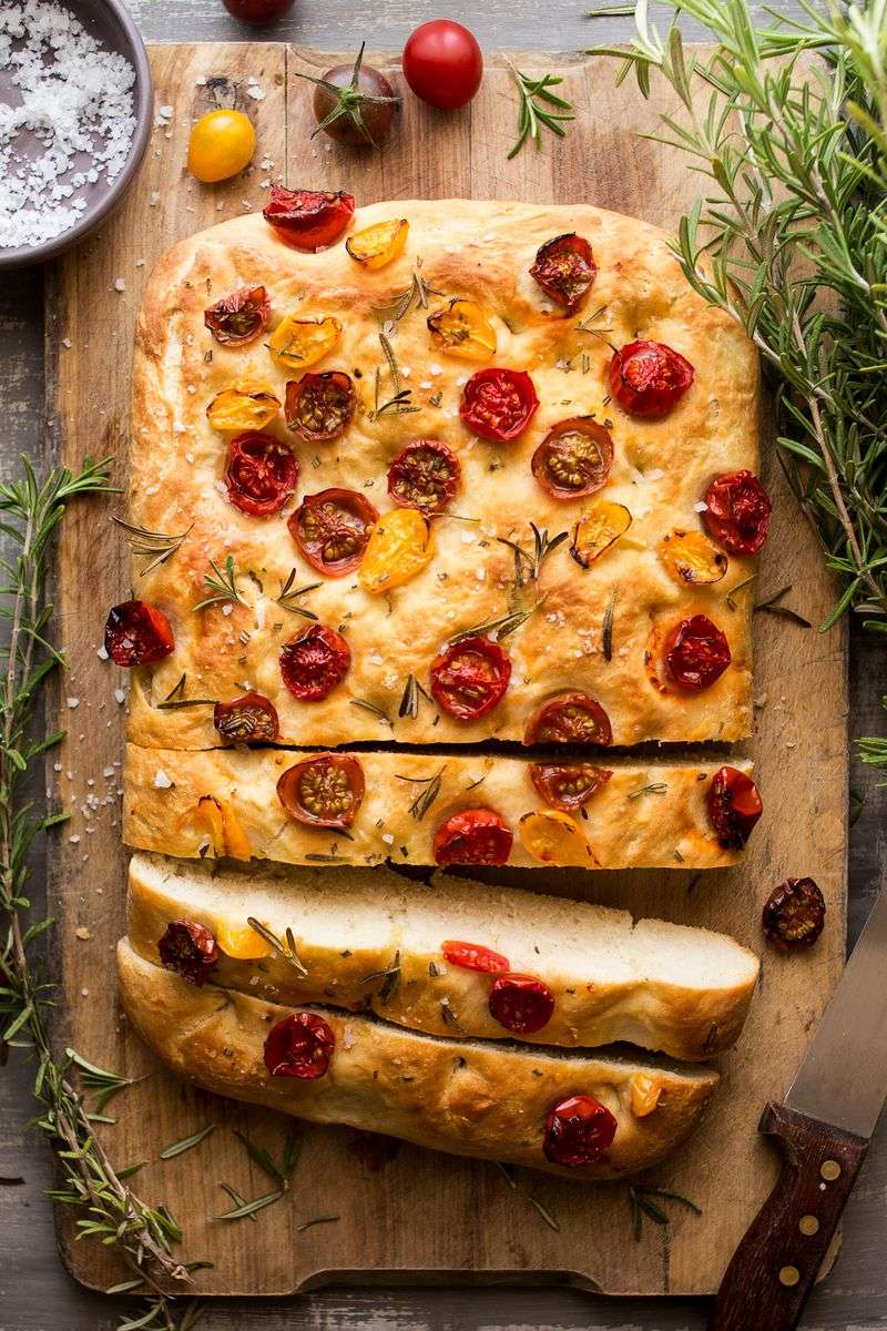 Focaccia Bread With Herbs