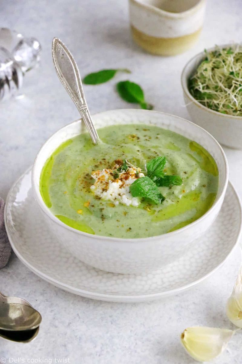 Ricotta Soup with Crushed Herbs
