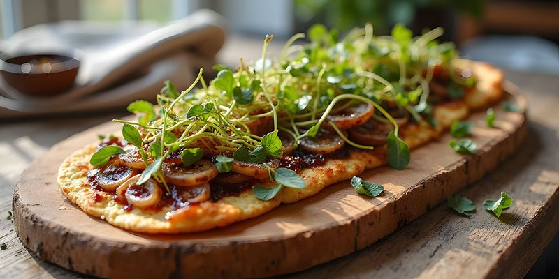 Ricotta Flatbread with Caramelized Onions