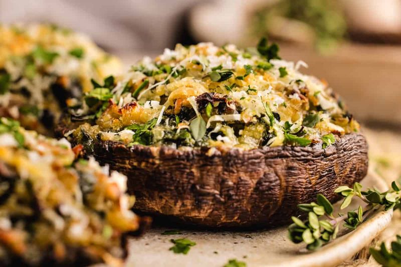 Ricotta Stuffed Mushrooms