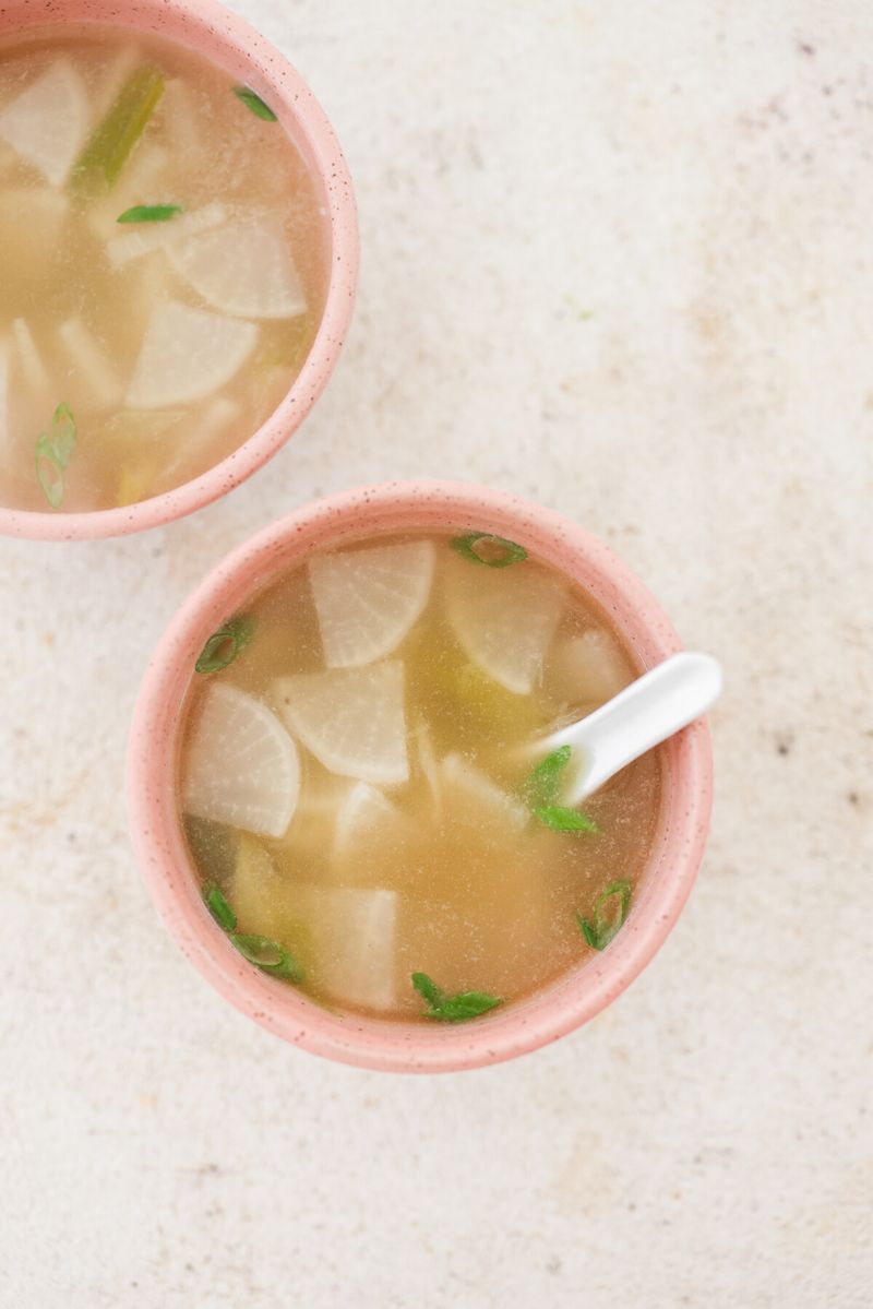 Float Thin Radish Slices