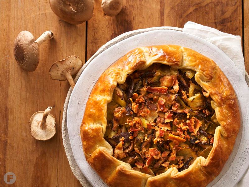 Leek and Bacon Galette