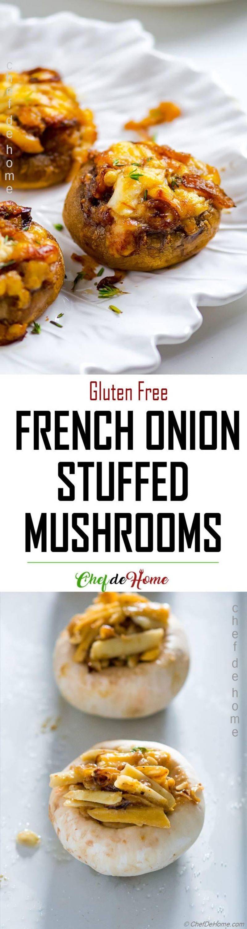 French Onion Stuffed Mushrooms