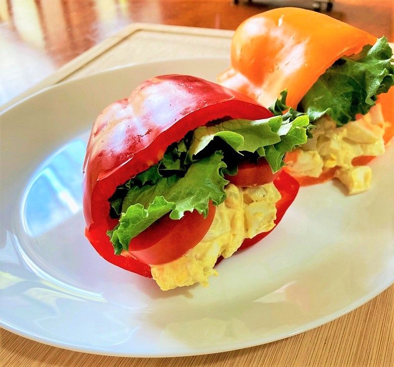 Roasted Pepper Egg Salad