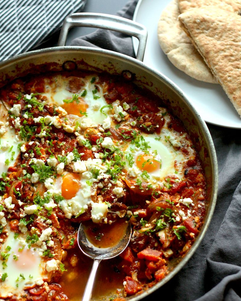 Shakshuka With Roasted Peppers