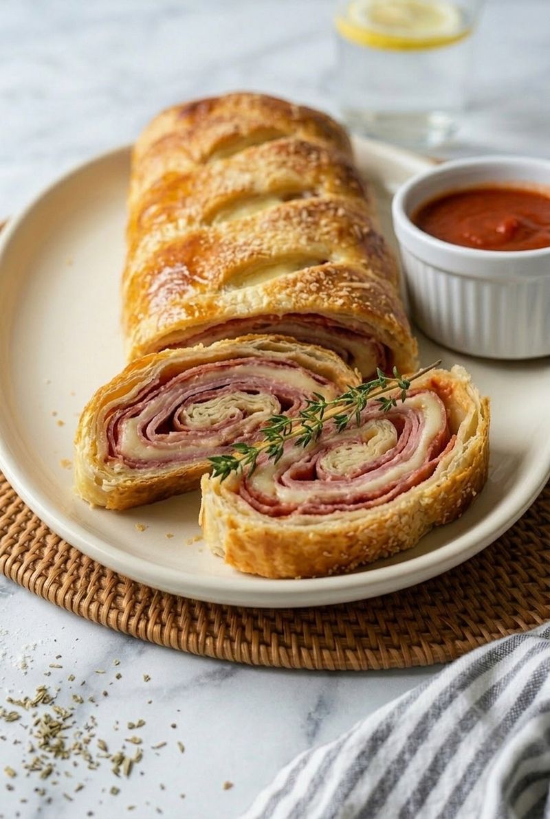 Ham and Gruyere Stromboli