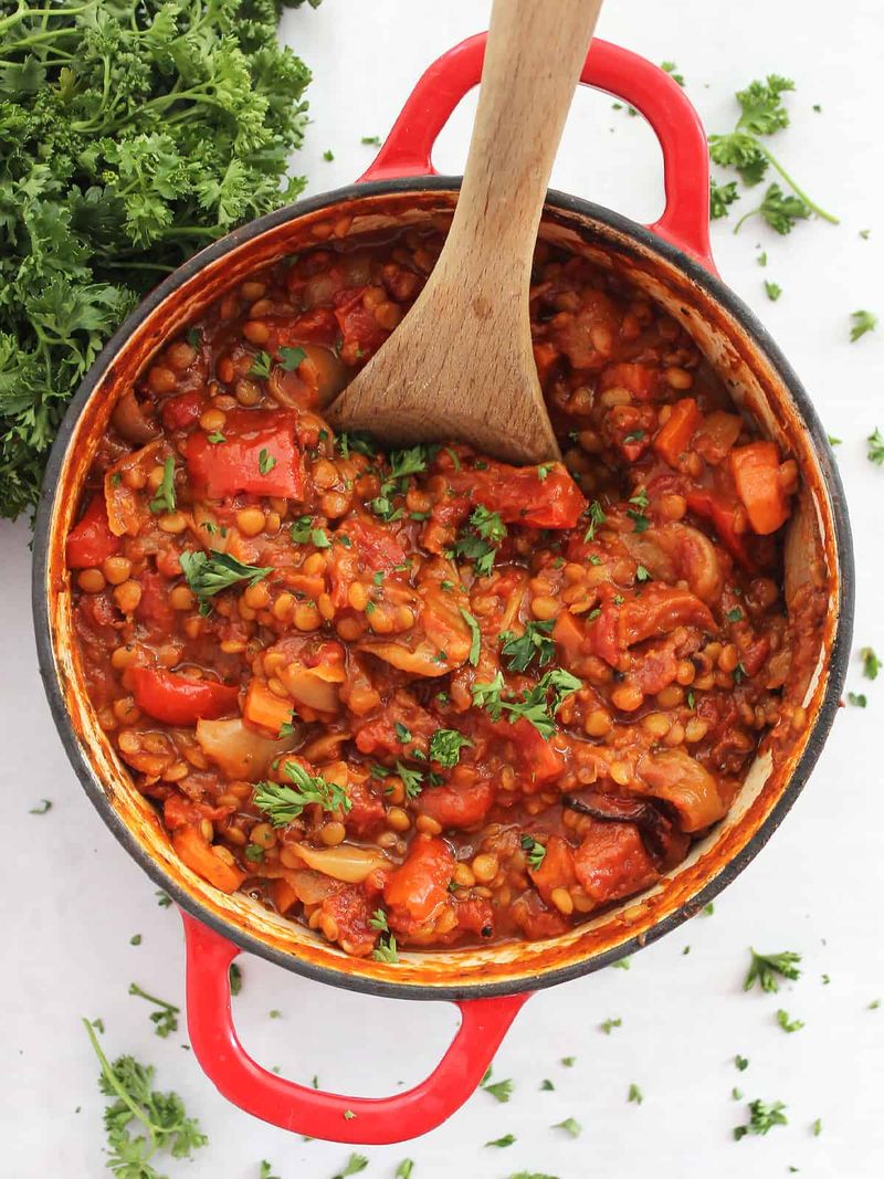 Roast Vegetable and Lentil Stew