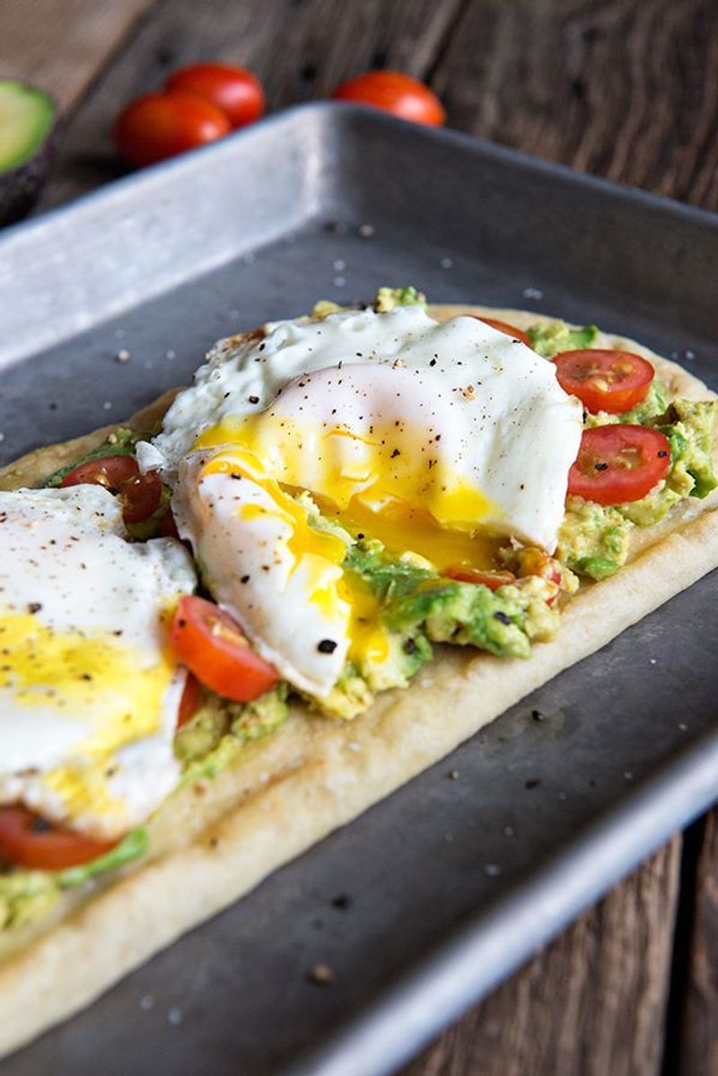 Egg and Avocado Breakfast-for-Dinner Flatbread