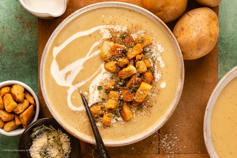 Roasted Onion and Potato Soup