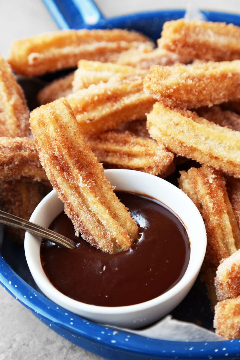 Churros with Chocolate Dipping Sauce