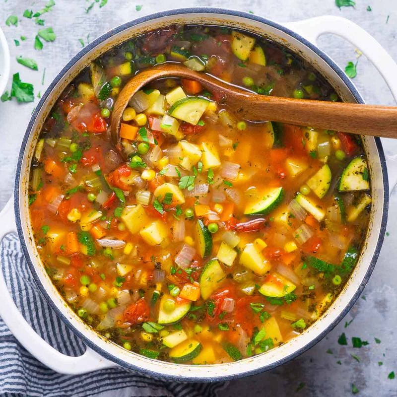 Vegetable Soup with Whatever Is Left