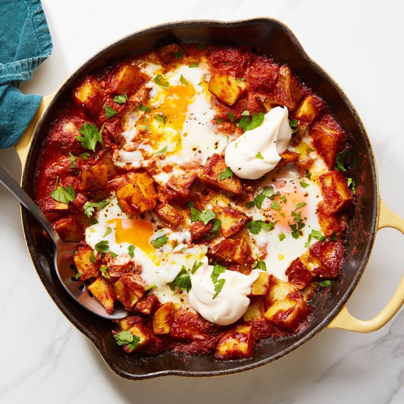 Spanish Patatas Bravas Breakfast Bowl