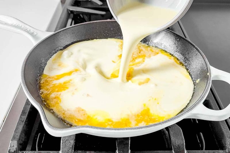 Try a Splash of Cream at the End