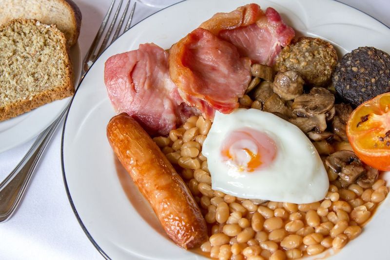 Full English Breakfast in the UK