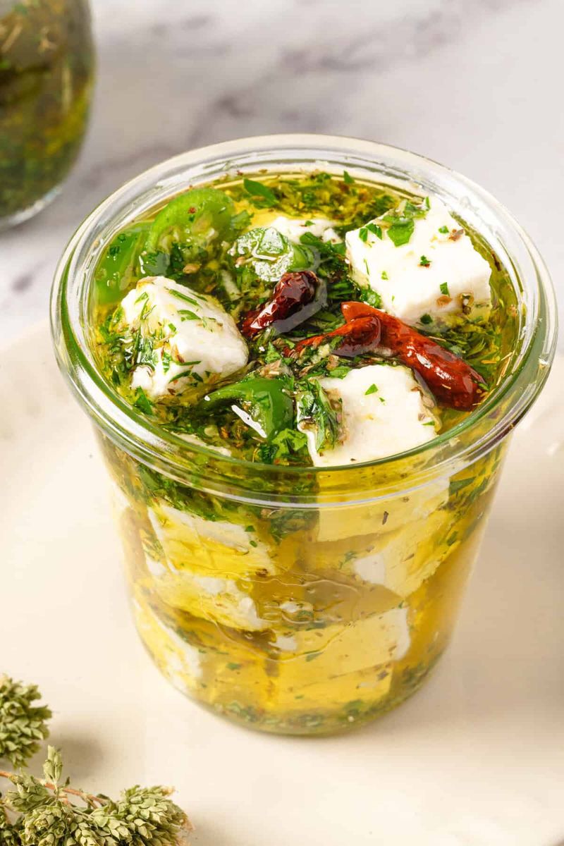 Oregano-Marinated Feta