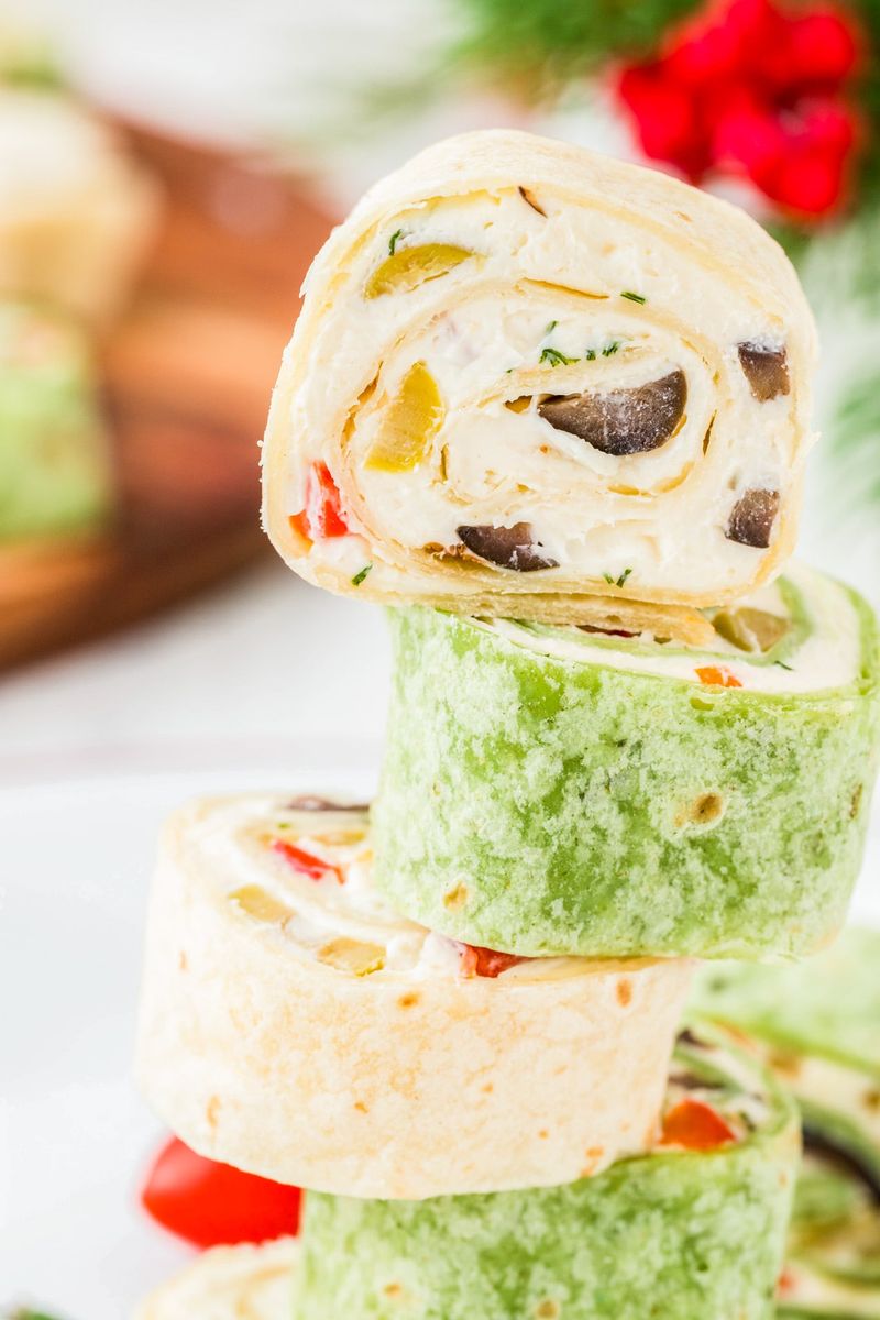 Olive and Cream Cheese Pinwheels