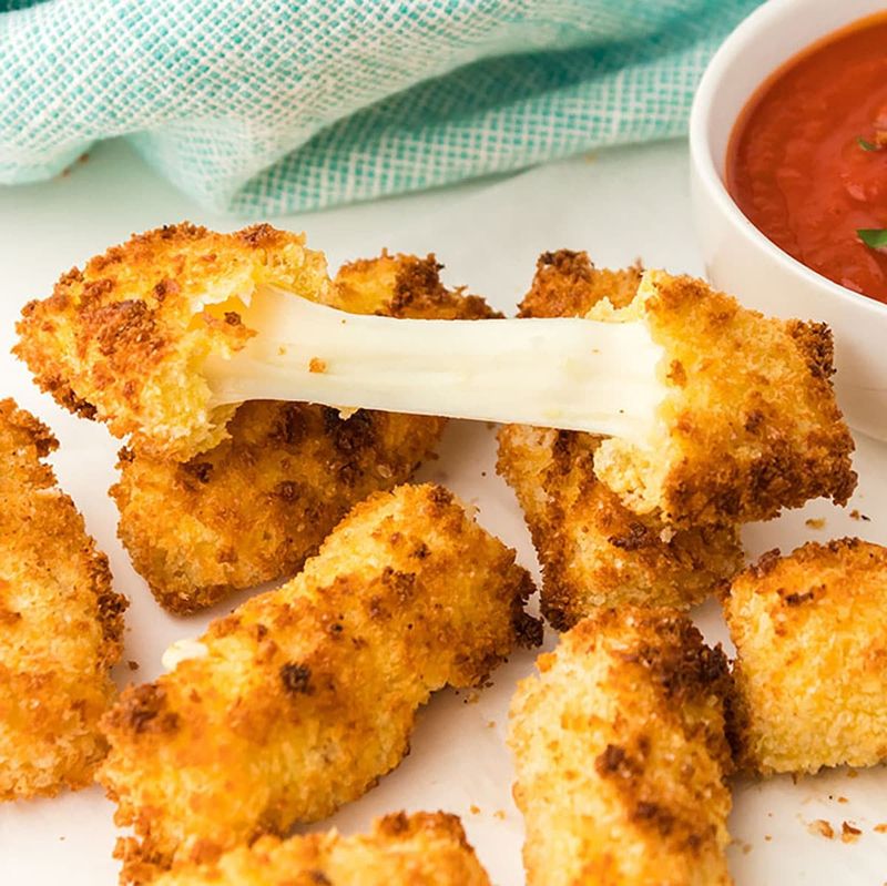 Air Fryer Mozzarella Sticks