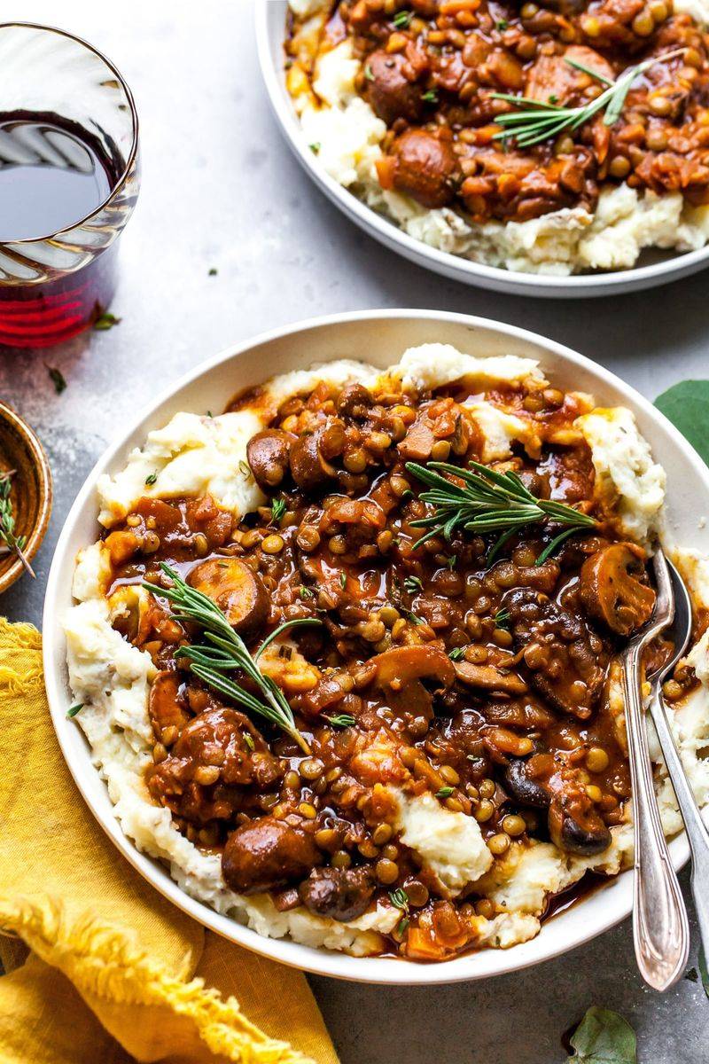 Mushroom and Lentil Stew