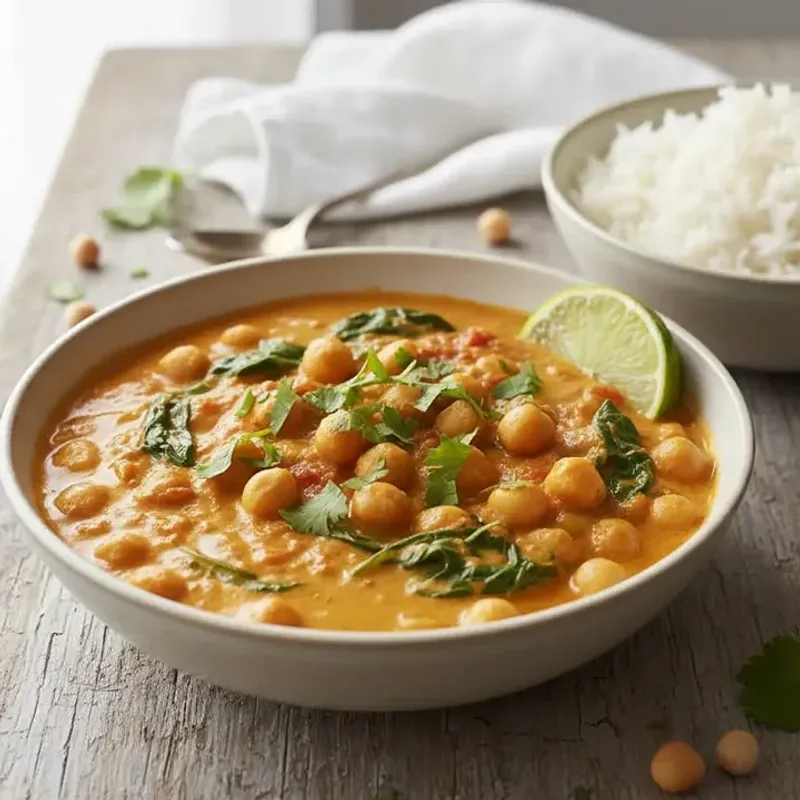 Chickpea and Spinach Curry