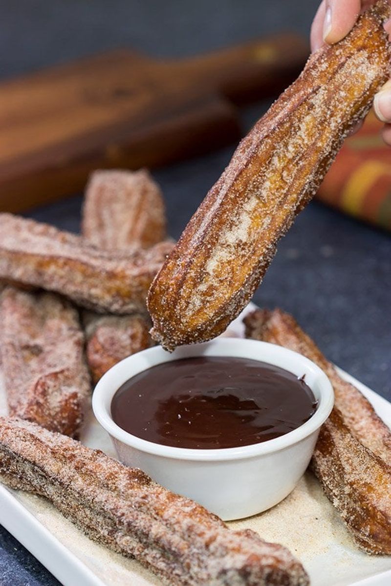 Churros with Chocolate Dipping Sauce