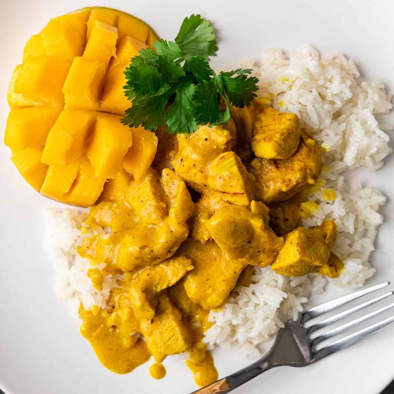 Mango Chicken Curry with Coconut Milk