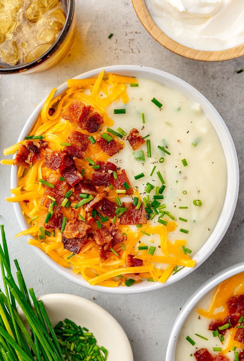 Loaded Baked Potato Soup in a Thermos