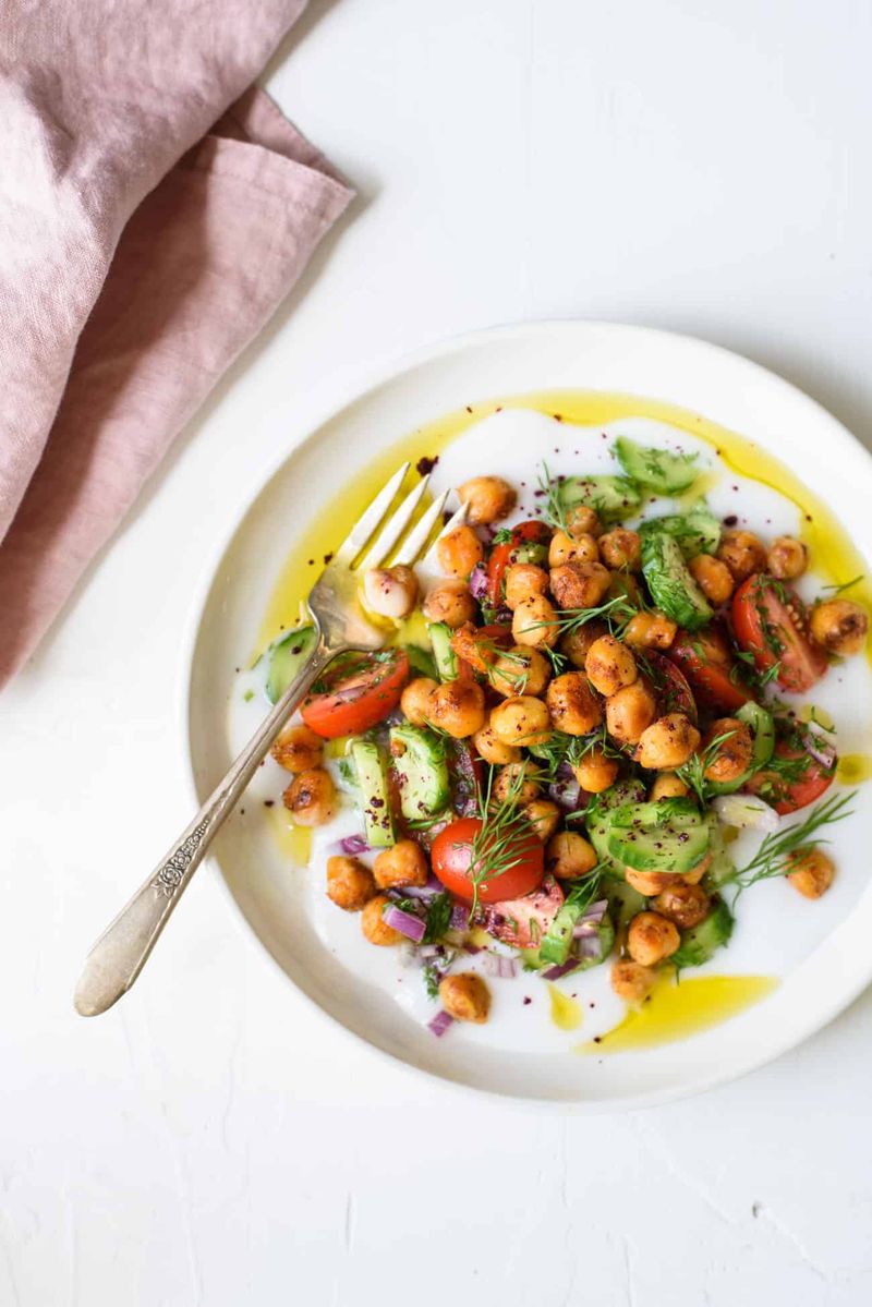 Savoury Yoghurt Bowl With Cucumber and Za'atar