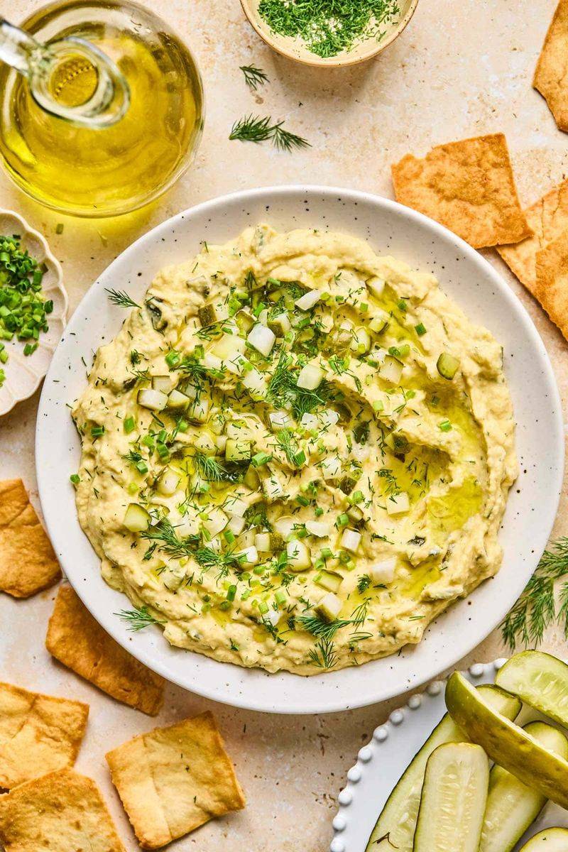 Dill Pickle Hummus