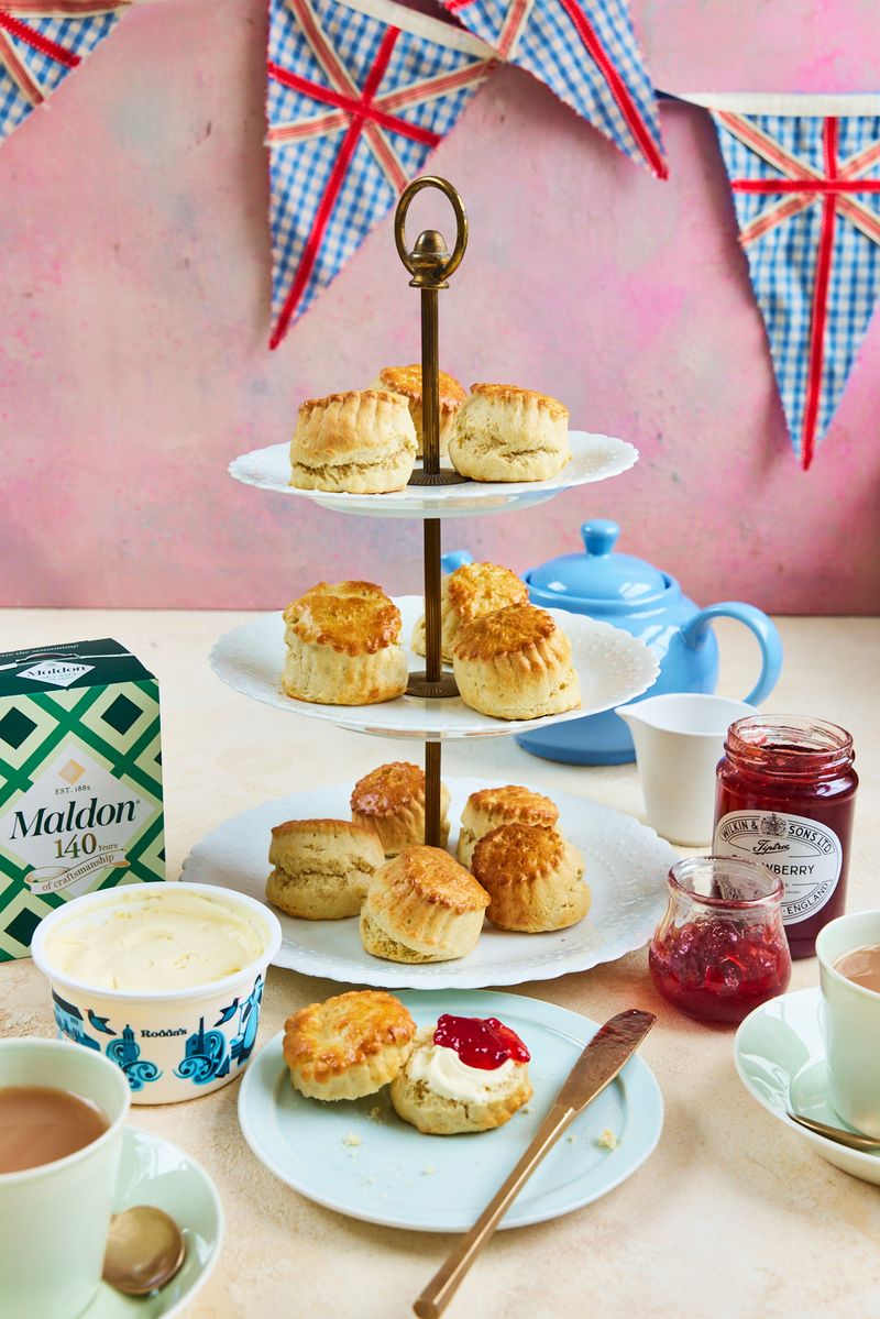 Enjoying Afternoon Tea with Scones