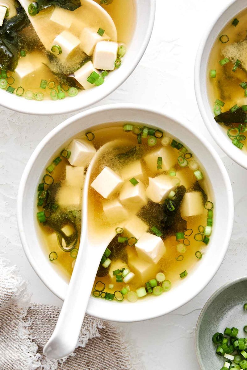 Miso Soup With Tofu and Wakame