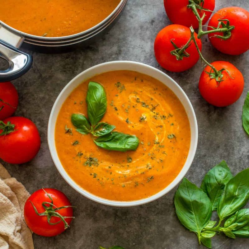 Roasted Red Pepper and Tomato Soup