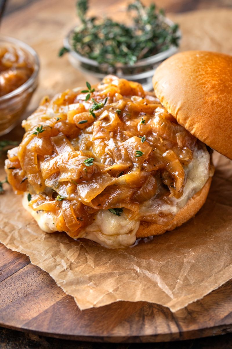 French Onion Soup Burger