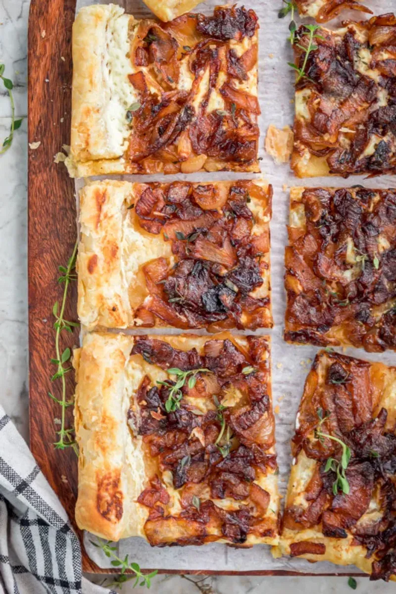 Sausage and Caramelized Onion Tart