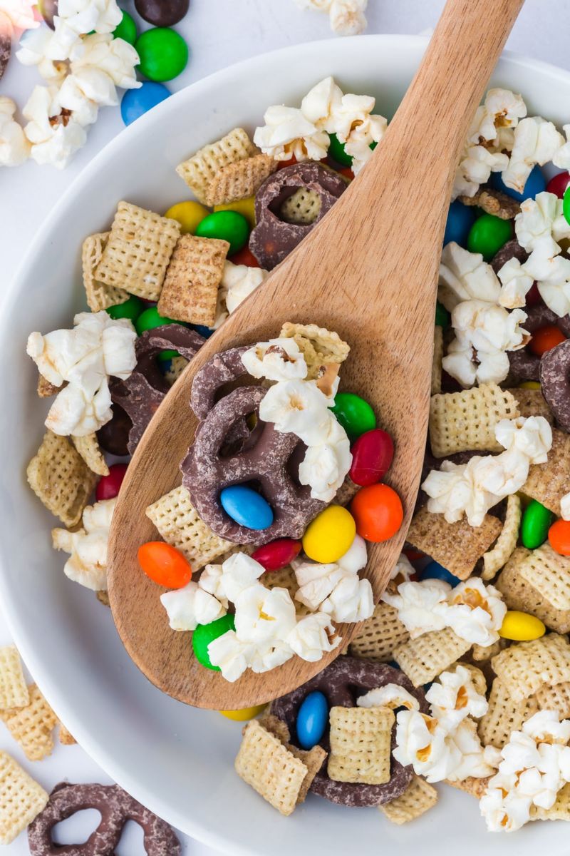 Microwave Popcorn Trail Mix