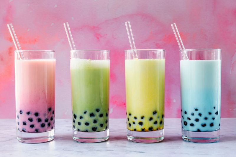 Candy-Colored Boba Drinks