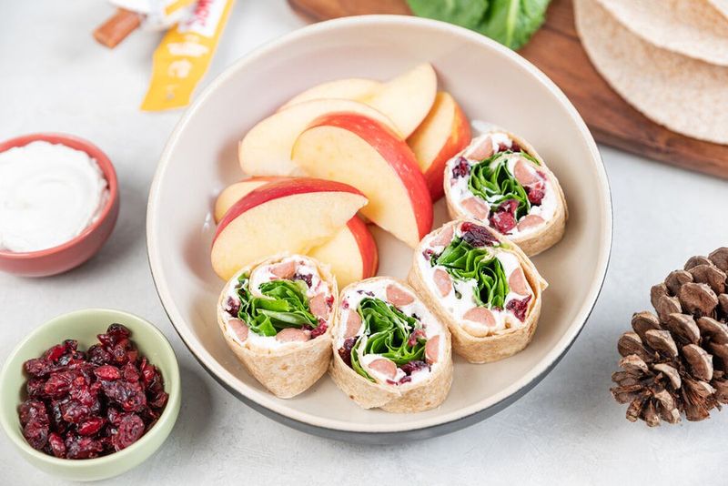 Turkey and Cranberry Pinwheels